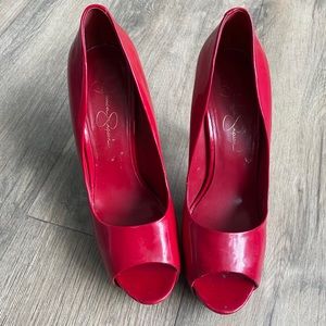 Jessica Simpson Open Toe Stilettos